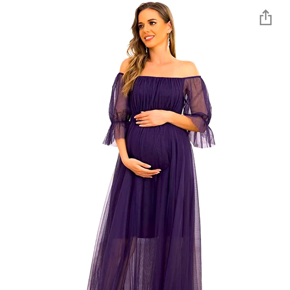 NWT Ever-Pretty Purple Maternity Dress Size 14